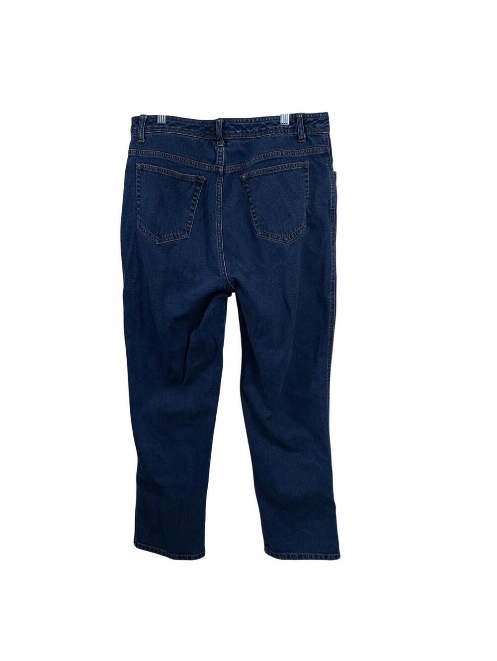 Bill Blass Jeans Womens 12 Blue High Rise Straight Leg Stretch Denim BP0642 - Picture 6 of 7